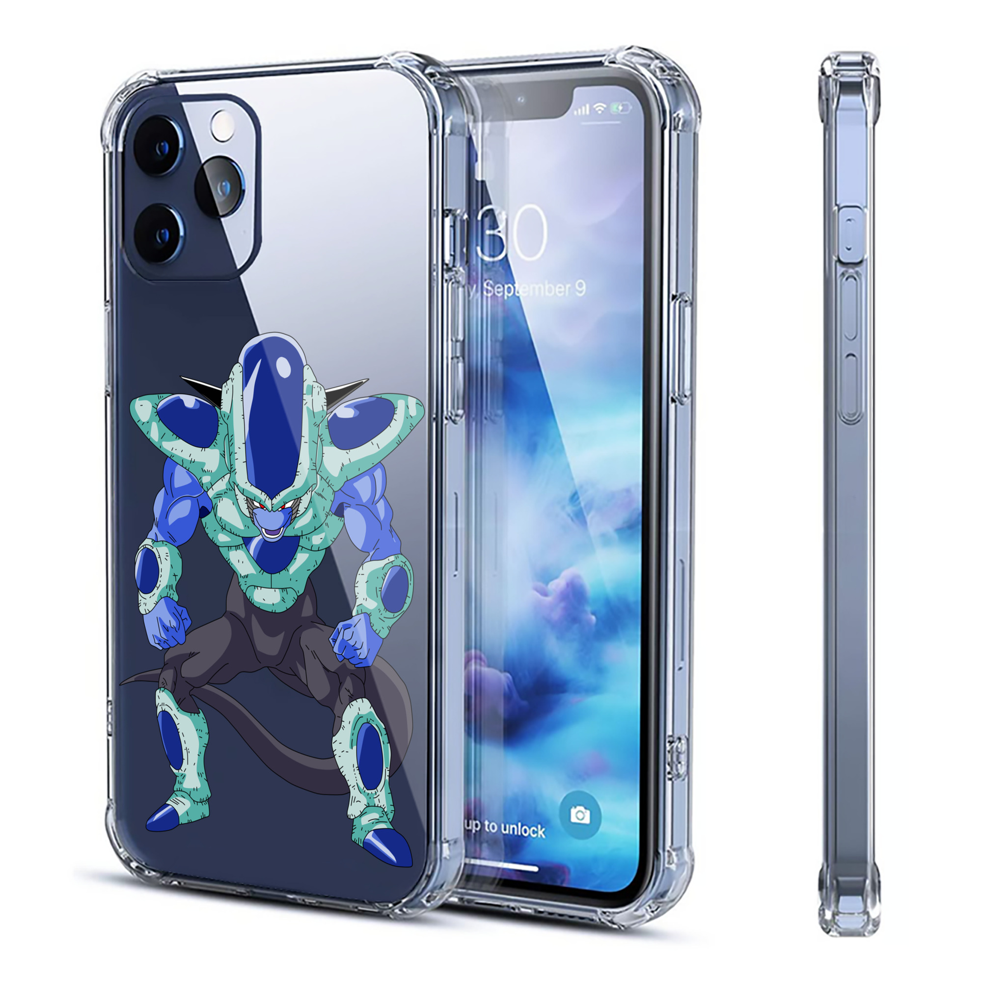 （画像用） ドラゴンボール フリーザ DRAGON BALL Frieza 【iPhone 12シリーズ対応】透明スマホケース（クリアソフトケース）